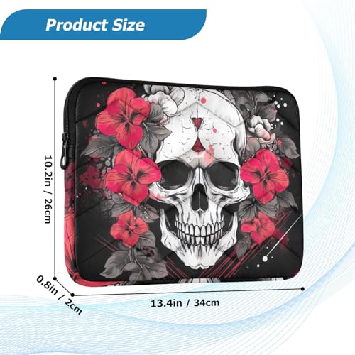 Funda para portátil 13-14 pulgadas impermeable con flores miniatura 3