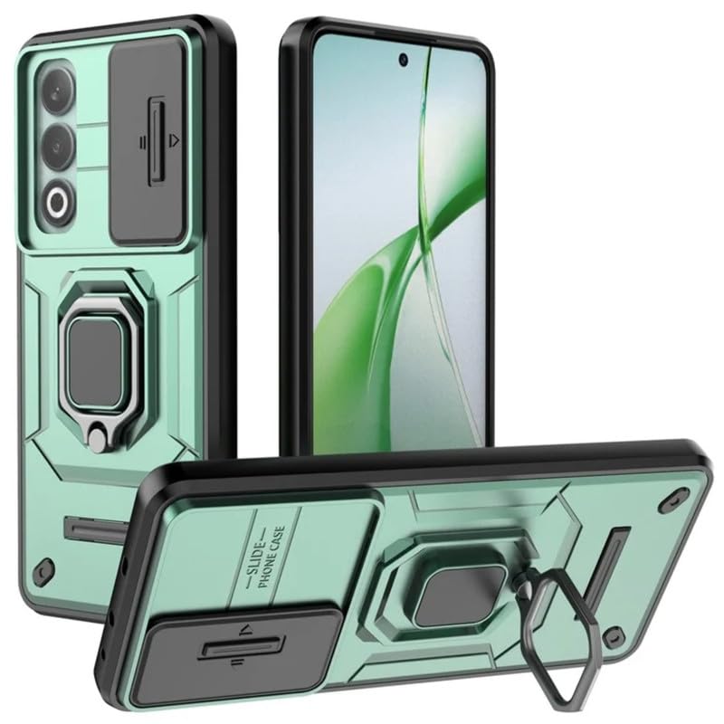 Prime Retail Heavy Duty Armor Back Case Cover for Oneplus Nord CE 4 5G - Magnetic Kickstand Ring with Camera Shutter Protection, Rugged Bumper Hard Back Cover for Oneplus Nord CE4 5G (PC & TPU|Green) (B0D8BXHM97) Amazon Price History, Amazon Price Tracker