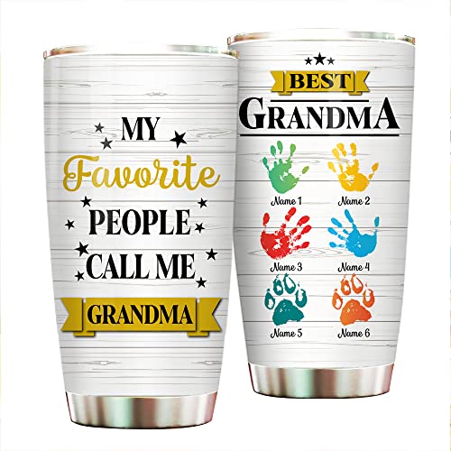 Personalized-Best-Grandpa-Grandma-Colorful-Handprint-Tumbler-Cup-with-Grandkids-Names-Gift-For-Grandparents-Grandmother-Grandfather-Birthday-20oz-30oz-Insulated-CoffeeTea-Mug-with-Lid Personalized Best Grandpa Grandma Colorful Handprint Tumbler Cup with Grandkids Names Gift For Grandparents Grandmother Grandfather Birthday 20oz 30oz Insulated CoffeeTea Mug with Lid