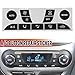 ihreesy Car Air Conditioning Button Repair Sticker,PVC A/C Dash Button Repair Kit Sticker AC Panel Decals Car Interior Decoration Sticker Fit for 1999-2005Focus
