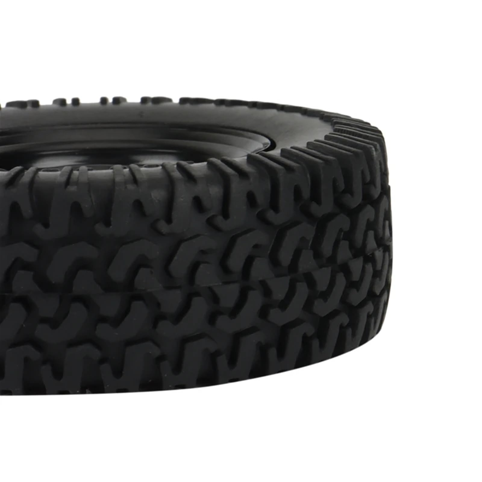 RC Pneus Jante Compatible avec Axial pour Jr 90069 D90 TF2 pour Tamiya CC01 LC70 pour MST 4 Pièces 1.55 Jeu De Pneus De Jante De Roue À Billes en Métal 1/10 RC Voiture sur Chenilles(Color2)