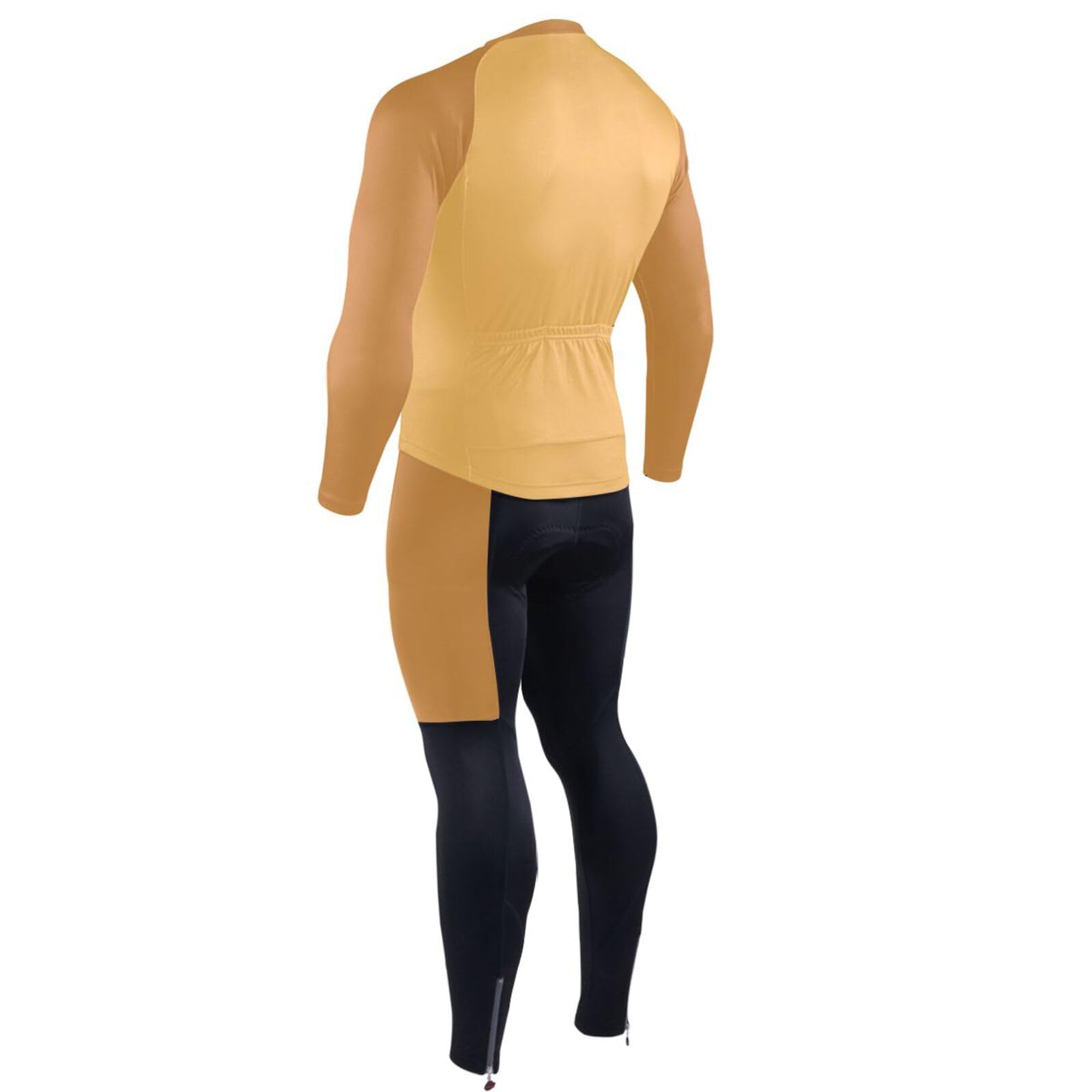 Langärmeliges Radtrikot mit Taschen, schnelltrocknend, für Herren, kurz, 3D-gepolstert