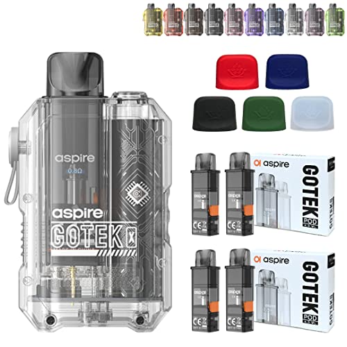 yS[ebN X ZbgzAspire Gotek X Kit + pJ[gbW2iv4j+ S[ebNΉVRLbv 5FZbg vape xCv X^[^[Lbg (TransparentiClearj)