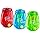 Bostitch Office Pencil Sharpener, Manual, Twist-n-Sharp with Shavings Tray, Kids, Boys, Girls, Colored Pencils, 3-Pack, Lime Green, Blue and Red