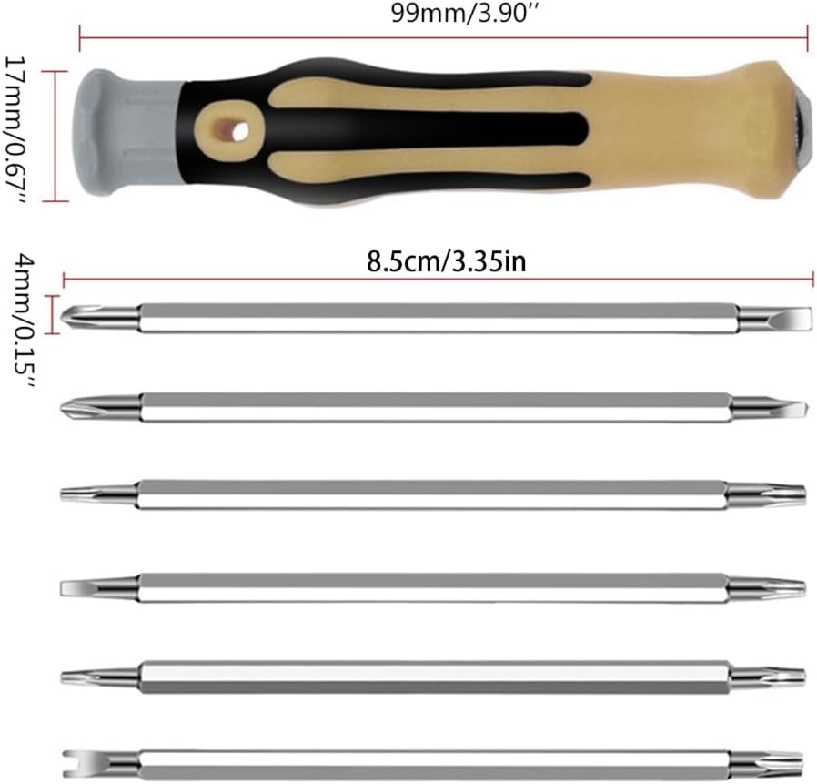 7 Pcs Screwdriver Bit Set Strong Magnet Screwdriver Kit Double for Head