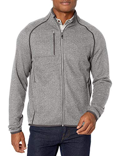 Chaqueta grande y alta Cutter & Buck con acabados premium y cremallera completa masculina