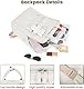 GSenhui Kawaii-Rucksack mit Weißer Bär Anhänge für Teenager Mädchen Kinder Schulranzen Aesthetic-Backpack School Bag Kinderrucksäcke Laptop Schulrucksack