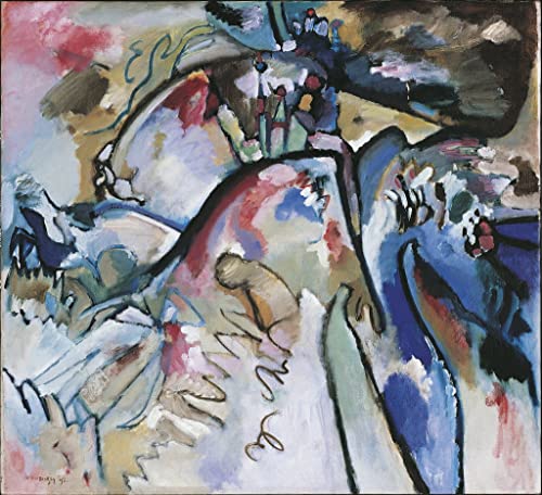 Tableau Kandinsky improvisation impression d'art sur toile pour décoration murale 60x90cm