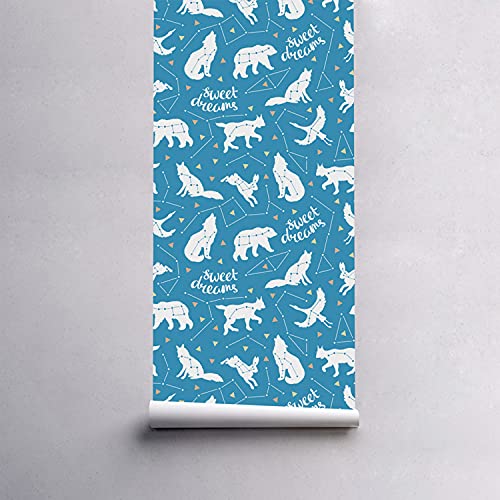 Papier peint latex lavable Coloray motif cigogne scandinave - 5
