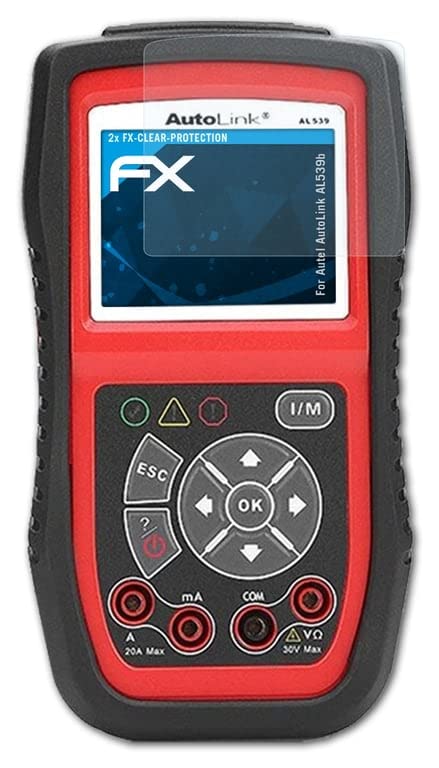 atFoliXScreen Protection Film compatible with Autel AutoLink AL539b Screen Protector, ultra-clear FX Protective Film (2X)