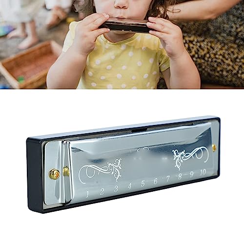 Embouchure Standard, Surface Lisse Harmonica 10 Trous Dur de Longue Durée Aluminium Léger et Acier Inoxydable 20 Mélodies Aucune Déformation pour le Voyage (Argent) - Les Beatles, Paul McCartney, John Lennon, RIngo Starr, George Harrison Embouchure Standard, Surface Lisse Harmonica 10 Trous Dur de Longue Durée Aluminium Léger et Acier Inoxydable 20 Mélodies Aucune Déformation pour le Voyage (Argent) – Image 4