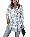 OFEEFAN Plus Size Women Blouses Womens Tops Dressy Casual Floral 02 2XL