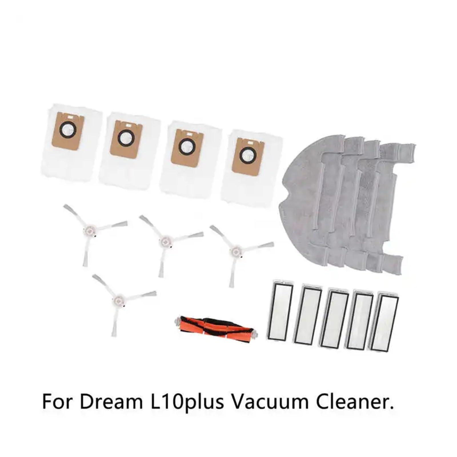 Kit de Accesorios for Robot Aspirador. Compatible con el Cepillo Principal y Lateral del Robot Limpiador Dream L10plus