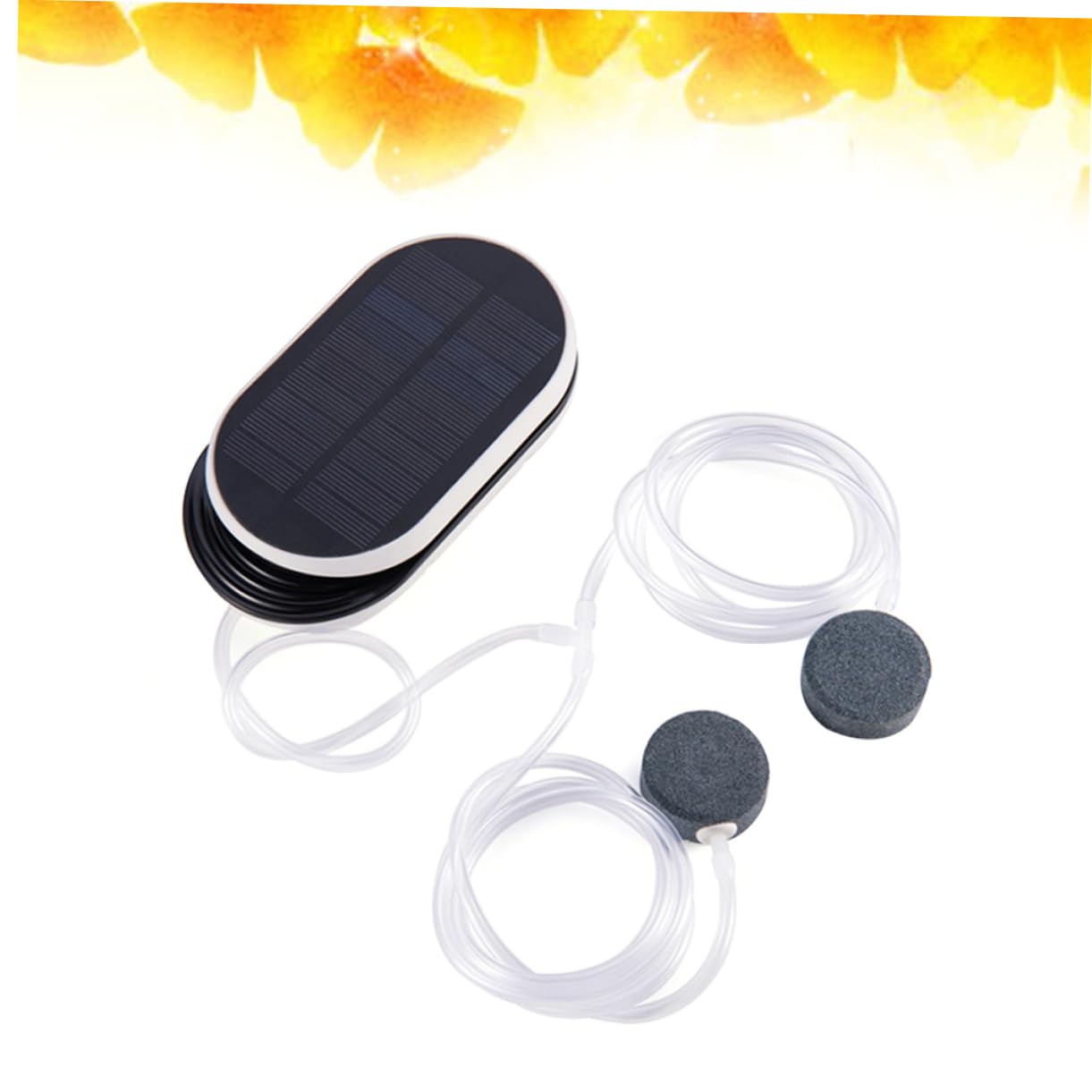 Solarbetriebene Tragbar Aquarium Sauerstoffpumpe mit 3 Modi 3600mah
