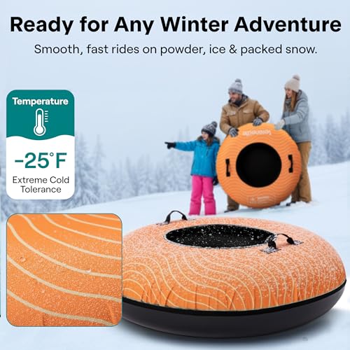 SereneLife Snowtube mit Hartschalenboden – 102 cm – Bild 7