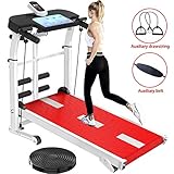▶ 45 cm breite Laufplattform, integrierte tragende Stütze 150 kg tragende Last, 3 Stall 15% Neigungsverstellung, Verbesserung der Trainingsintensität. Dieses mechanische Laufband hat einen echten sportlichen Effekt. 15 Minuten Training entsprechen 30 Minuten elektrischem Training