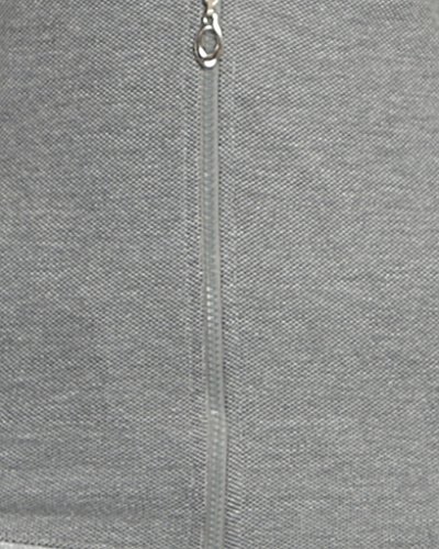 Image of Campus Sutra Women cotton Premium Zipper Hoodie-Grey