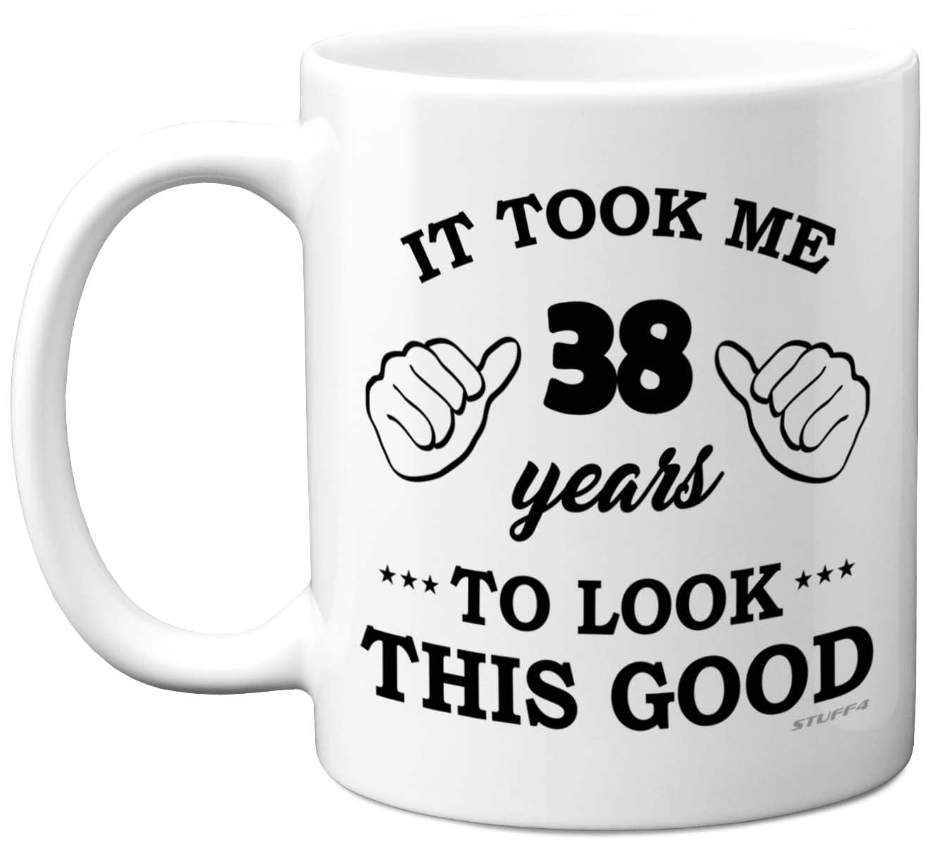 Stuff4 Women's 38 Th Birthday Gifts For And Men, Birthday Mug For Year Old