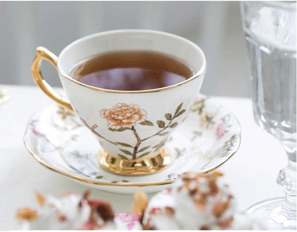 Tazza in porcellana, set di tazze, tazze da caffè, set da tè per il tè del pomeriggio britannico, serie Royal Garden, tazza da tè con fiori in porcellana, tazza da caffè, set da caffè in ceramica con
