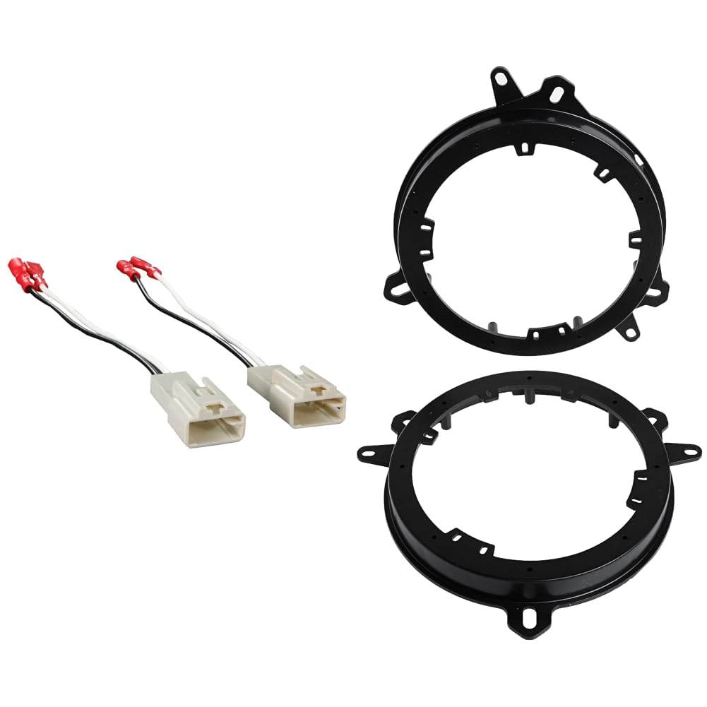 Metra 82-8148 6" to 6-3/4" Speaker Adapter for Select Toyota/Lexus/Scion 1998-Up Vehicles, Black &amp; 72-8104 Speaker Connector for Select Toyota Vehicles