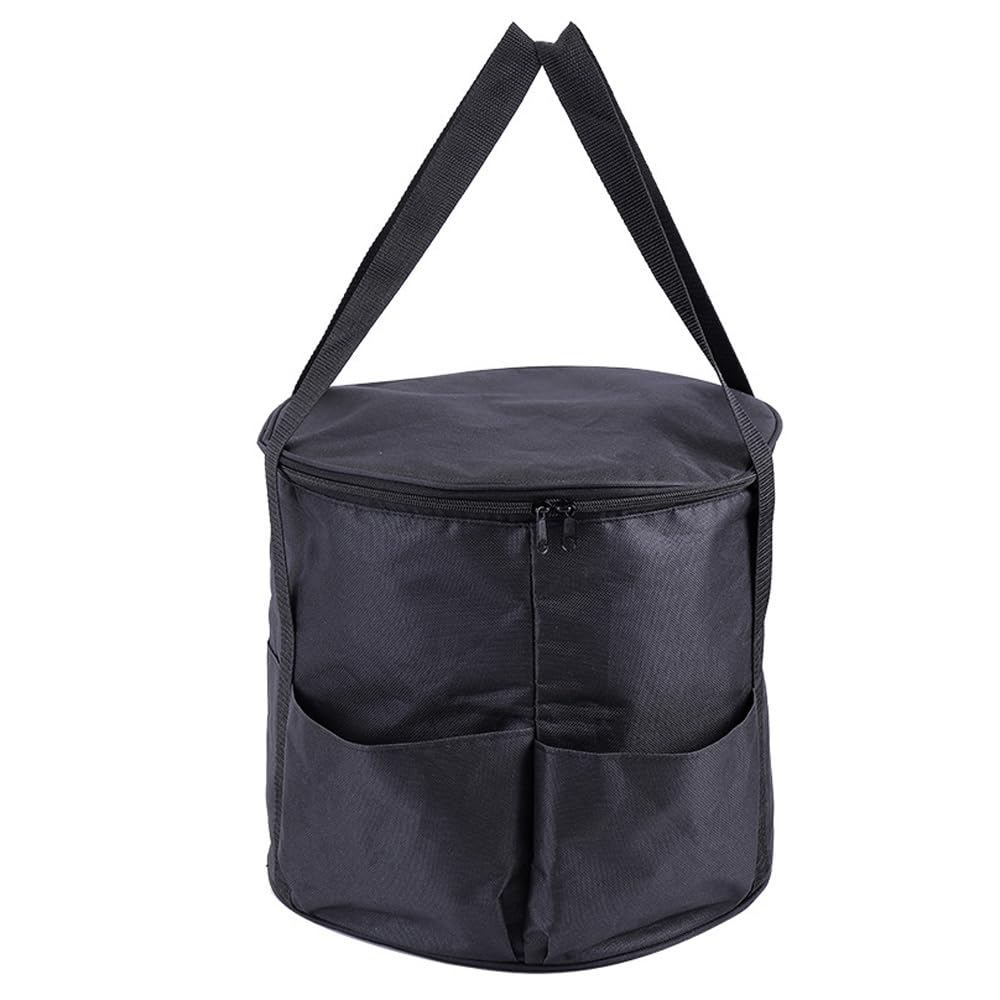 Hosoncovy Portable Camping Cookware Storage Bag Camping Cook Pot and Pan Storage Bag Travel Case Picnic Food Drink Wine Carrying Case Carrier Bag with Side Pockets for Outdoor Camping
