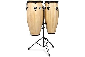 Latin Percussion LP City Wood Congas 10" & 11" Set - Natural...