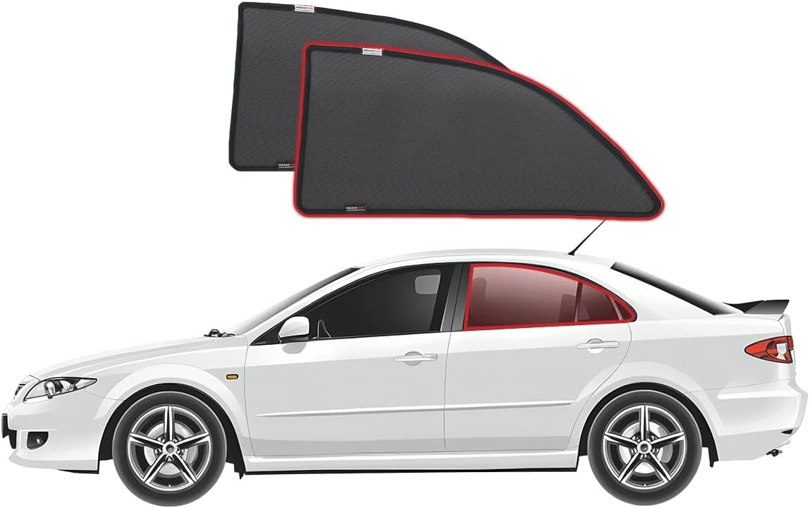 Snap Shades for Mazda 6/Atenza Sedan 1st Generation Car Rear Window Shades (GG1; 2002-2008)