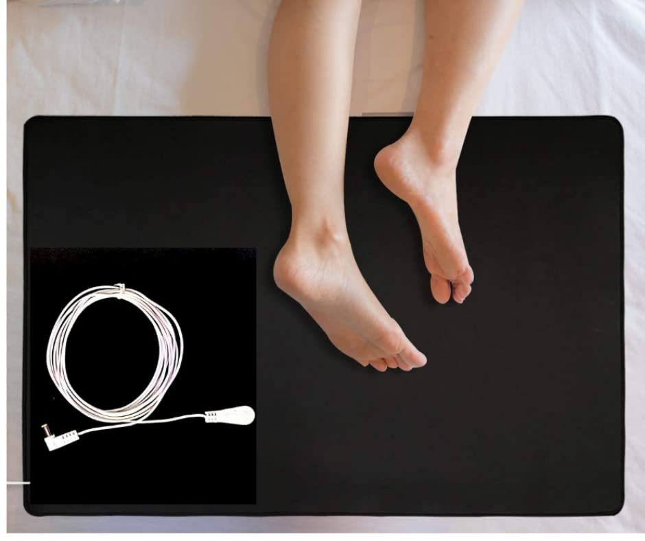 Meru Technologies Earthing Grounding Meditation Kit for Imprfoves | Fall Prevention Pad for Elderly with Cord | Pressure Sensitive Exit Detection | Nursing Home & Hospital Safety Monitoring