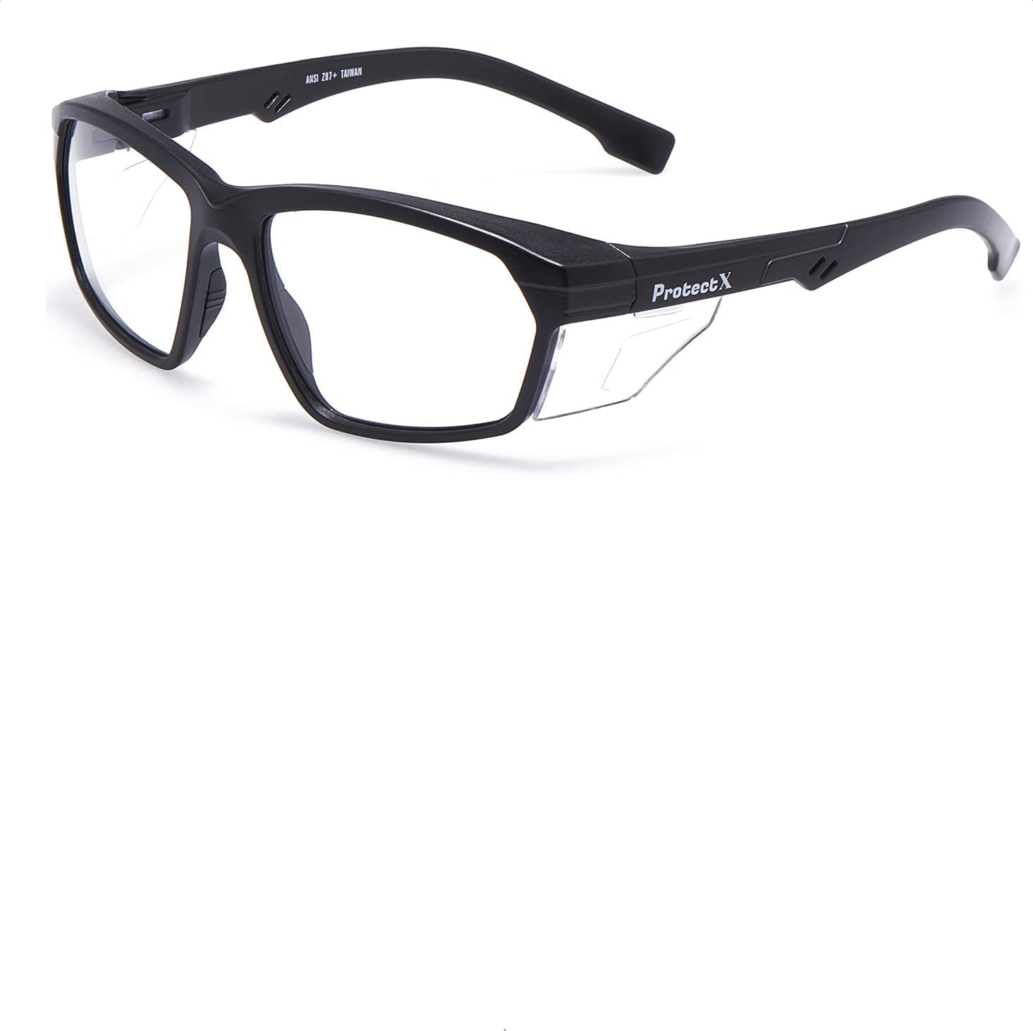 ProtectX Safety Glasses Scratch Resistant Anti Fog Polycarbonate Lenses ANSI Z87.1 Rated with UV Protection Large