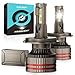 Price comparison product image KOYOSO H4 LED Headlight Bulbs, 10000LM Car Motorcycle Headlamp Front Light Bulbs, Direct Halogen Replacement, Xenon White 6000K 12V, 2 Lamps