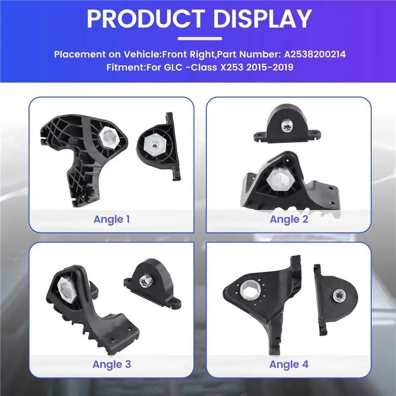 Abrazaderas soporte faros GLC-Class X253 2015-2019 de repuesto 4