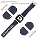 Wepro Band Compatible with Fitbit Versa 2 Bands for Women Men, Soft Band Compatible with Fitbit Versa Bands, Sport Waterproof Breathable Replacement Wristbands Strap for Versa Lite, Large, Navy Blue