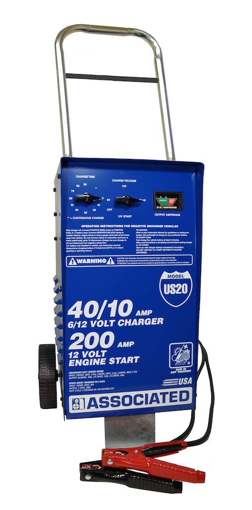Associated Equipment Us20 6/12v 200amp Whl Chgr W/timer