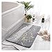 tapis Tapis de cheveux de lapin dans la salle de bain Tapis de bain de douche absorbante antidérapante Salon Canapé-Zal Tapis Chaussures Tapis Soft Tapis Soft Tapis (Color : Grey, Size : 80x120cm)