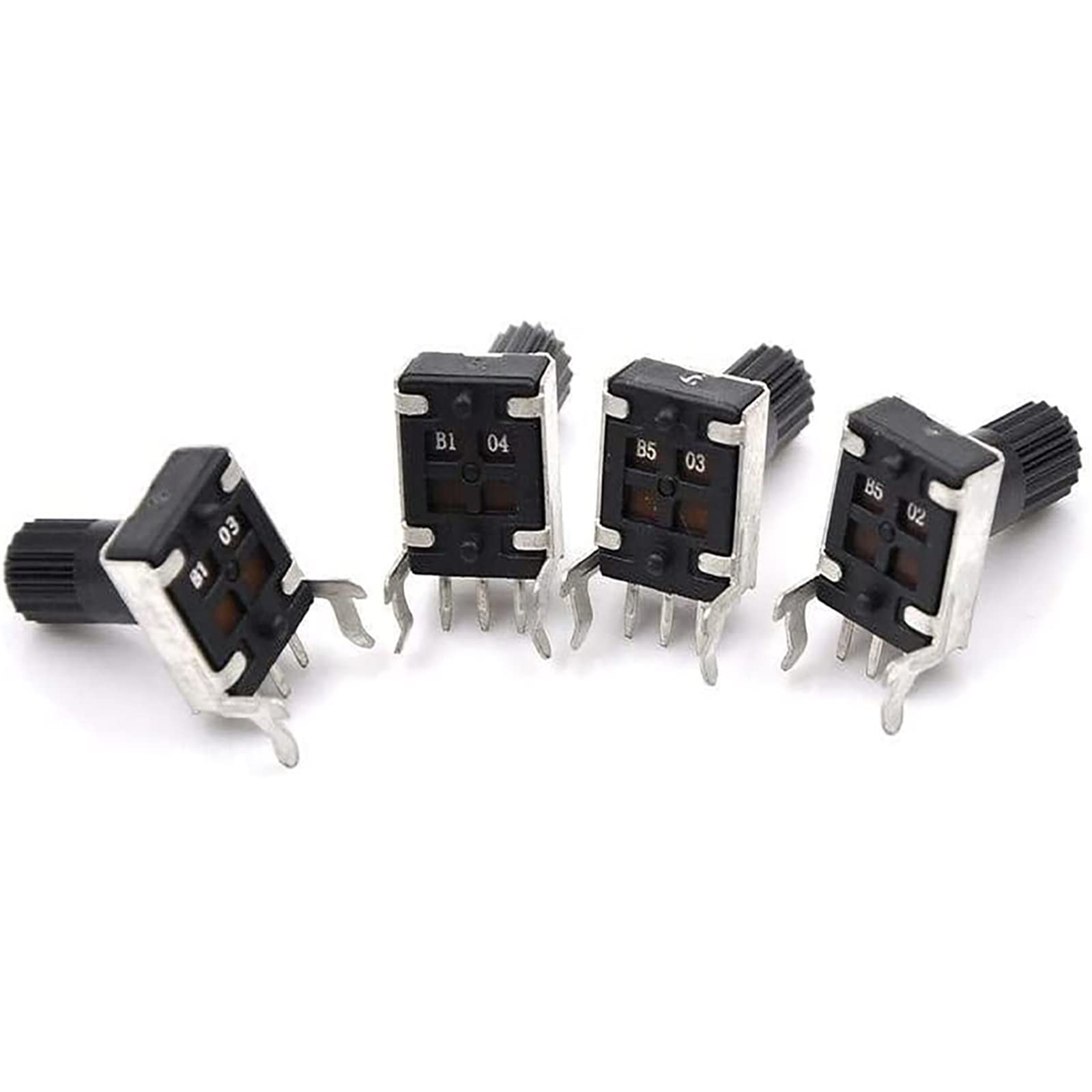 Accesorios de Bricolaje 50 Uds RV09 3PIN Eje Vertical Horizontal 1k 2k 5k 10k 20k 50k 100k 200K 500K interruptores de potenciómetros de Sellado de resistencias Ajustables (Size : 5K Ohm)