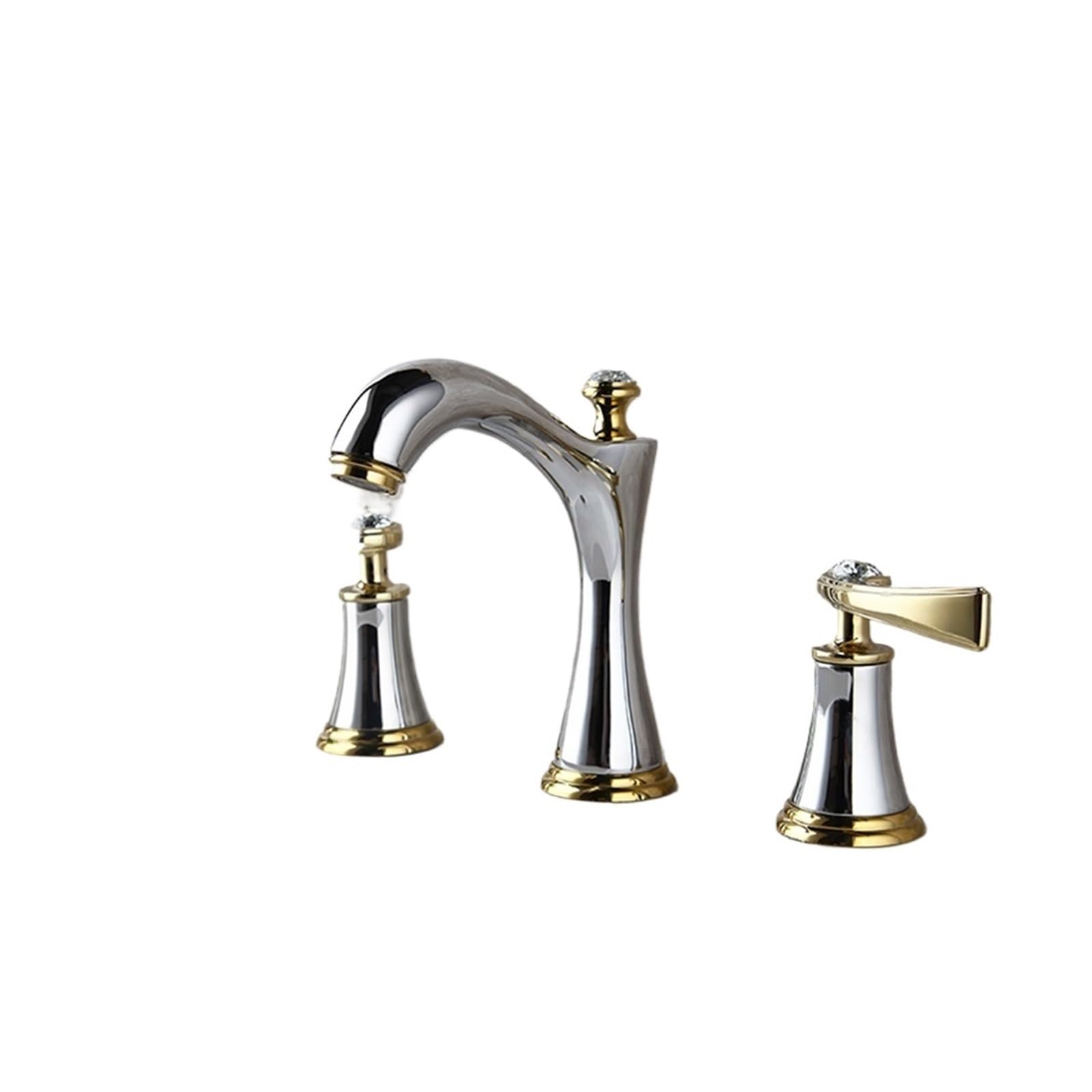 Robinet de salle de bains en laiton anti-corrosion montage sur comptoir durable