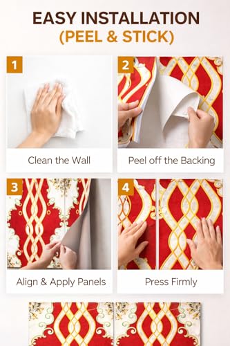 Image of Barebeauty 3D Wall Panel Wallpaper, Self Adhesive PE Foam Brick Sticker, Waterproof Wall Covering for Home Decor, 70 x 70 cm (Pack of 1, 5.27 Sq. Ft. Approx)
