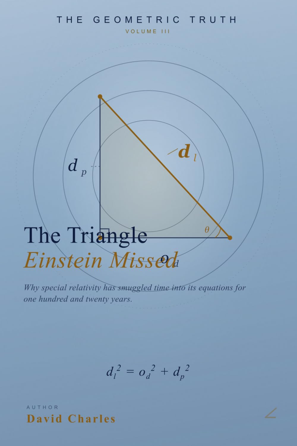 The Triangle Einstein Missed: Why Special Relativity has smuggled time into its equations for 120 years. (The Geometric Truth)