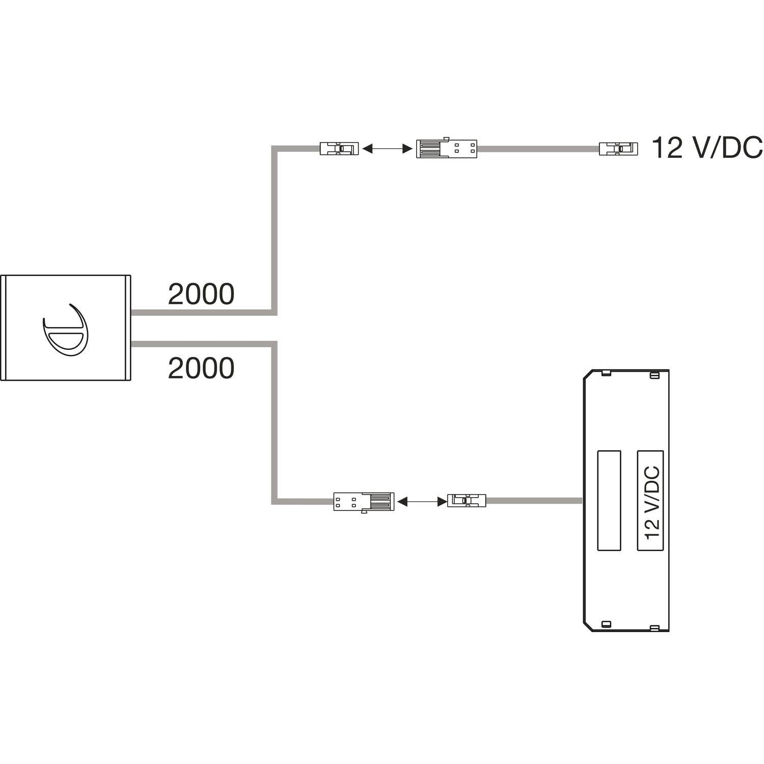 DOMUS LINE Interruttore per porta a infrarossi Dotti-IR con sensore a 2 funzioni, 12/24 V/DC, 36/72 W