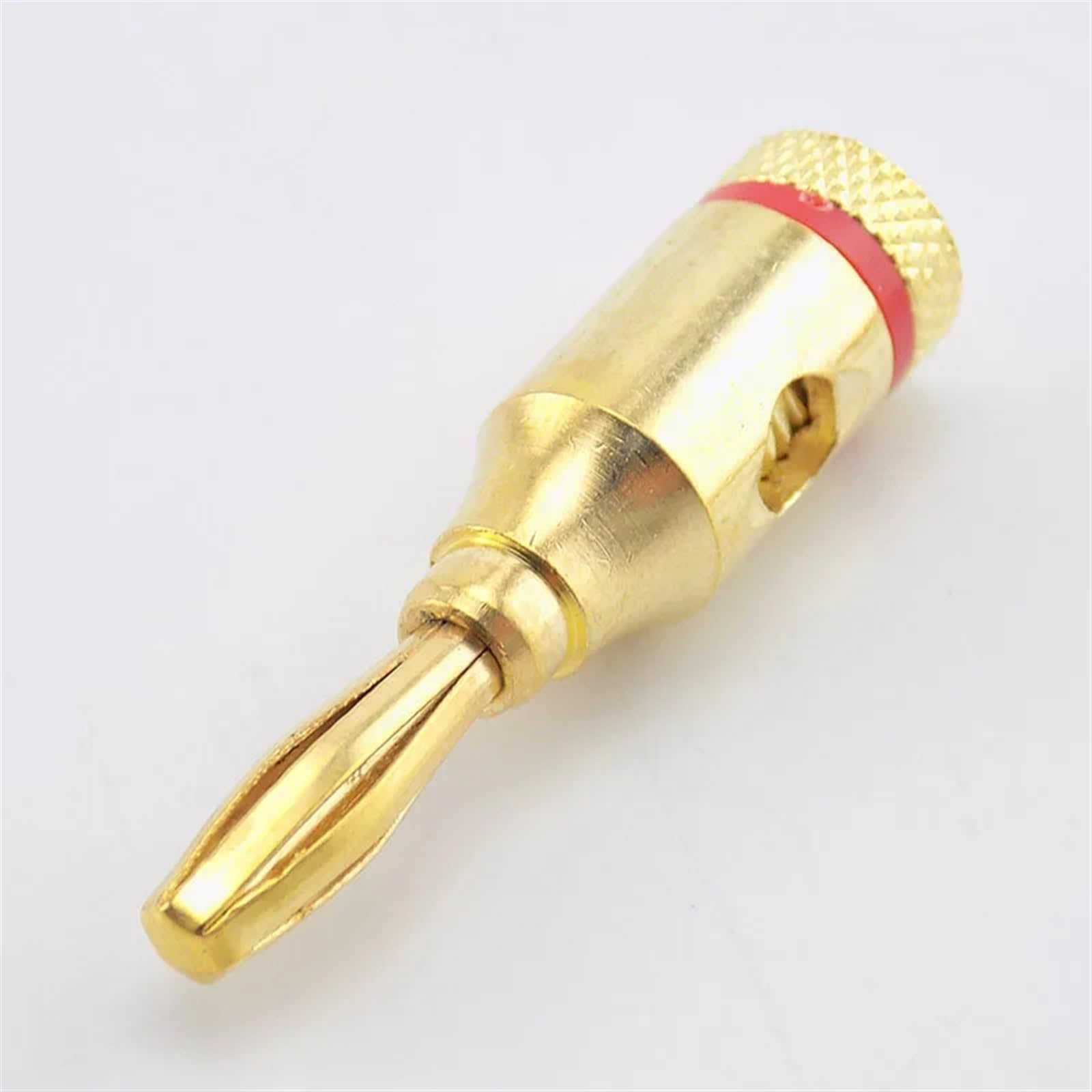 Conector Banana de 4mm, Cable Musical Chapado en Oro, Adaptador de Conector de Altavoz de Audio, Cable de Altavoz Chapado, Conectores Pin(4pairs)