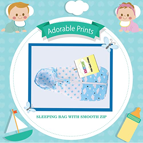 Kwitchy-Infant-Born-Baby-Bedding-Set-Cushioned-Mattress-with-Net-and-Zipper-Carry-Bag-Combo-0-12-Months-Blue