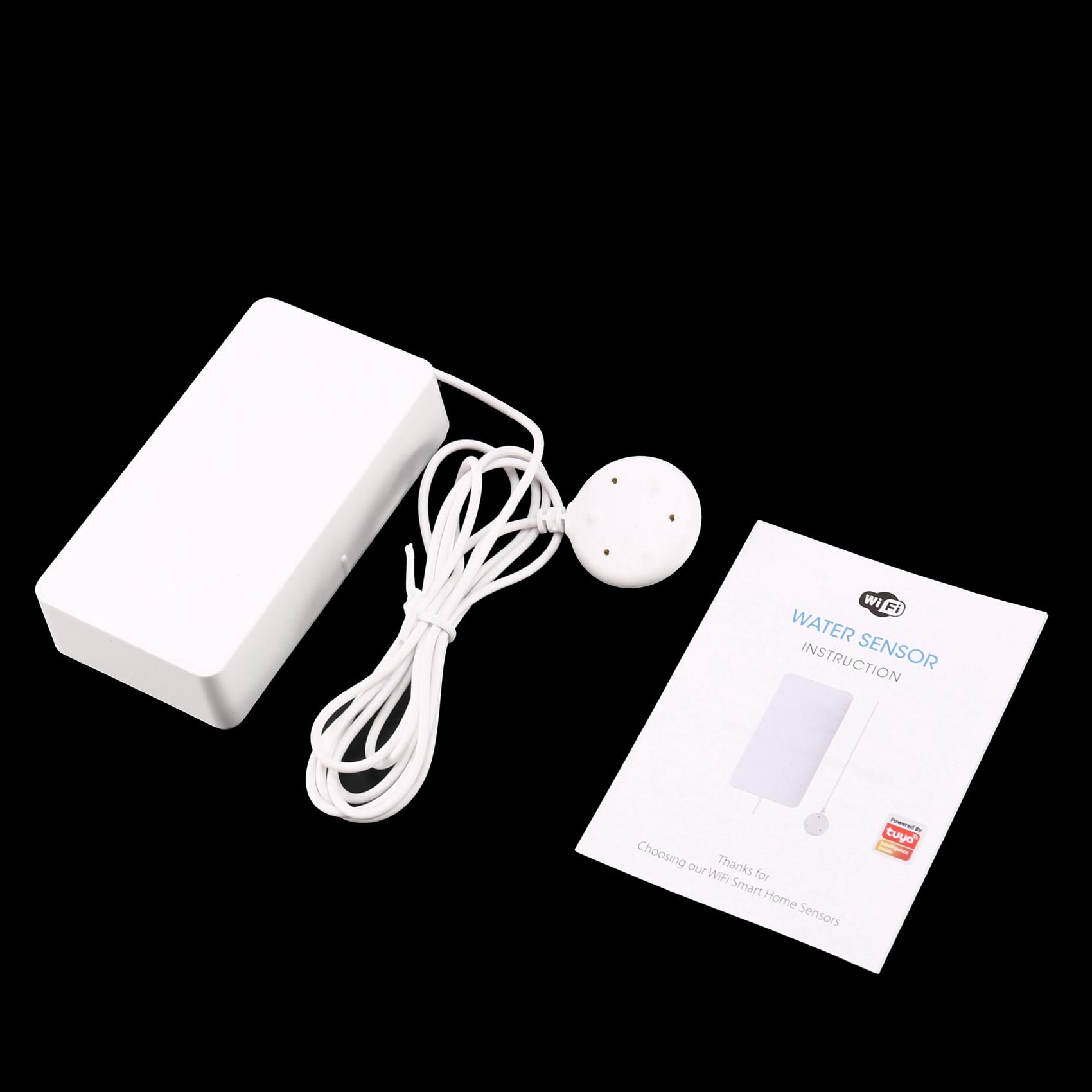 4X Détecteur de Fuite D' Tuya Smart WIFI Water Flood Sensor Envoyer Une Alerte Lorsqu'Une Fuite Est Détectée Travailler avec Alexa Google Home
