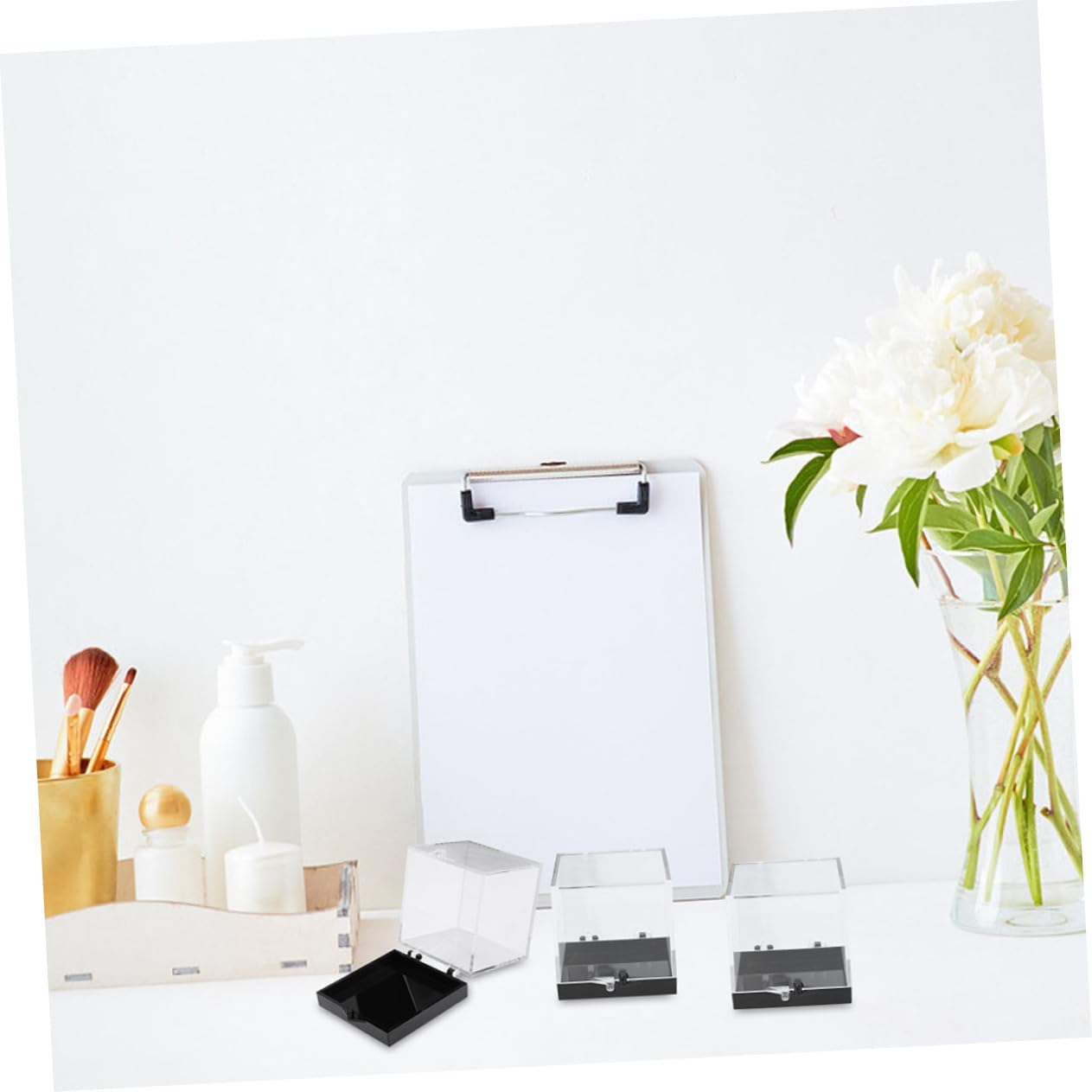 LIFKOME 8pcs Boxes Clear Boxes Rock Specimen Display Case Storage Bin with Lids Specimen Display Container Transparent Display Case Earring Storage Organizer Storage Case Plastic