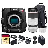 Canon EOS C400 6K Full Frame Cinema Camera with RF Mount, Triple Base ISO, Internal Cinema RAW Light, Compact Design (6388C002) RF 100-500mm f/4.5-7.1L is USM Lens + 128GB Card