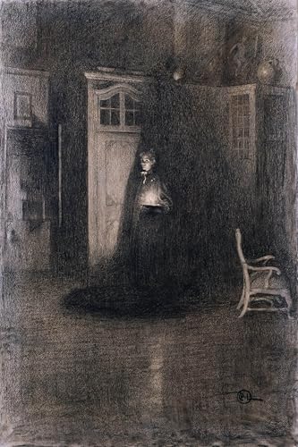 Peinture d'Art d'Affiche Bonne nuit Carl Larsson, graffiti mural de salon