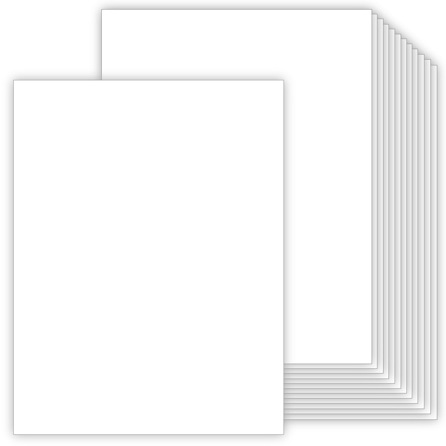 110lb Cardstock White 8.5x11, 50 Sheets Heavyweight White Card Stock 300 GSM Thick Paper for Cards Making, Arts and Craft, Drawing, DIY Projects