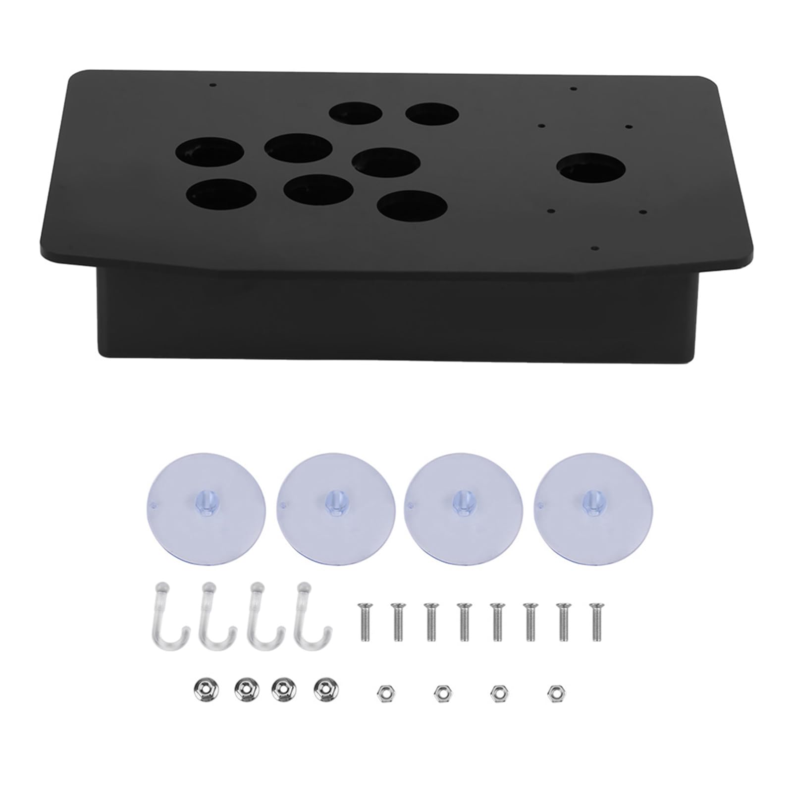 Lazmin112 Arcade Joystick Acrylic Panel, DIY Black Acrylic Panel and Replacement Set for Slant Cases for Arcade Game