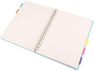 VILLFUL 1 Pç Caderno Capa Dura Caderno Preto Caderno De Viagem Diários Em Espiral Caderno Pautado Caderno De Semanal Caderno Azul Diário Bloco De Notas Caderno Espiral Lateral Maior