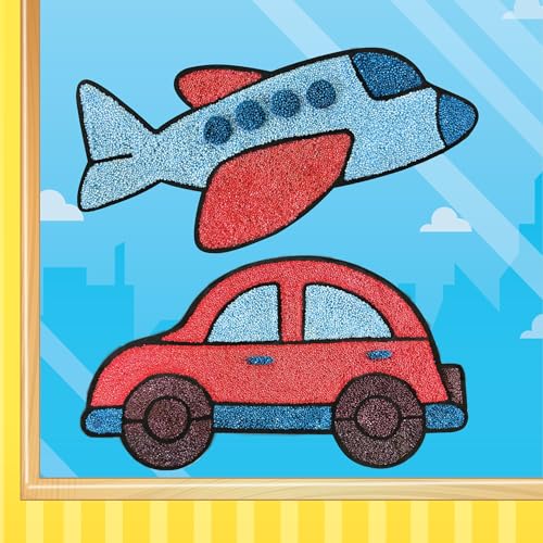 Image of Imagimake DIY Clay Stickers Transport | Create 2 Unique DIY Stickers Using Air Dry Clay | No Mess, Travel-Friendly | Birthday And Return Gifts For Kids Ages 3,4,5,6,Multicolor