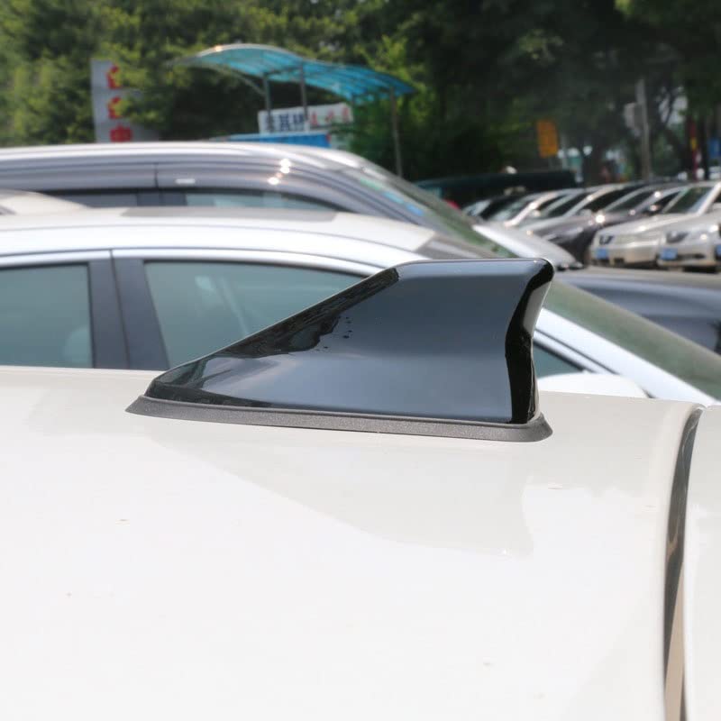 Uniwersalna wodoodporna antena płetwy rekina mocne radio FM AM sygnał stylizacja samochodu/pasuje do Hon.da CR-V CRV CR V I II III IV V (kolor: głęboki niebieski)
